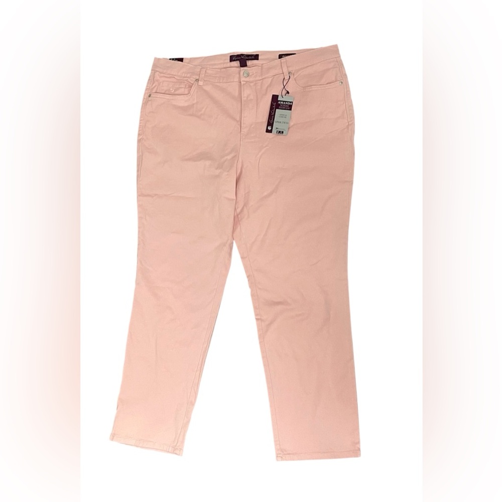 Gloria Vanderbilt 20W Light Pink Straight Leg Supreme Stretch Jeans